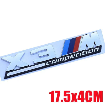 Autocollant Badge Coffre BMW X3 X4 X5 X6 - vue arrière - Becquet Voiture