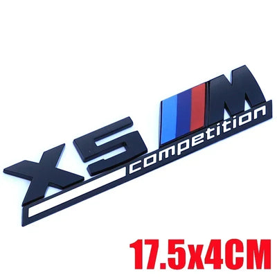 Autocollant Badge Coffre BMW X3 X4 X5 X6 - vue de dessus - Becquet Voiture