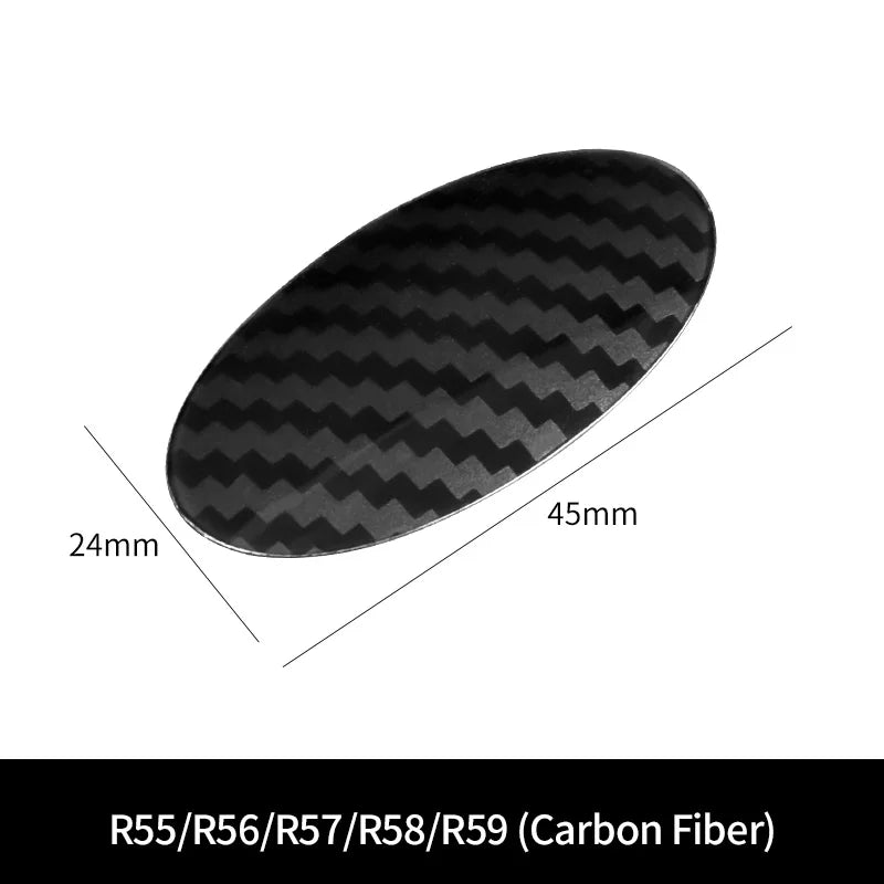 Autocollant Bouton Mini Cooper R55 R56 R57 R58 R59 - en situation - Becquet Voiture
