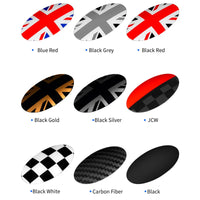 Autocollant Bouton Mini Cooper R55 R56 R57 R58 R59 - vue arrière - Becquet Voiture