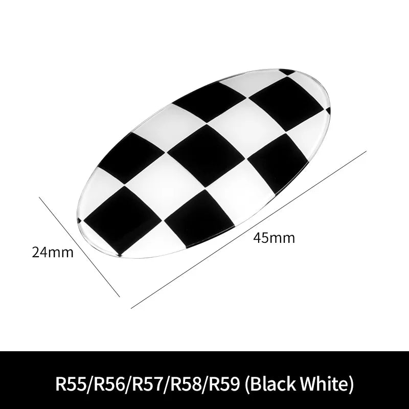 Autocollant Bouton Mini Cooper R55 R56 R57 R58 R59 - vue rapprochée 2 - Becquet Voiture