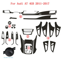Autocollant Carbone Console Centrale Audi A7 4GB - en situation - Becquet Voiture