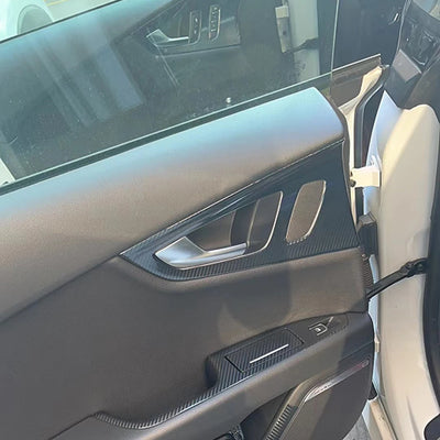 Autocollant Carbone Console Centrale Audi A7 4GB - installé sur véhicule - Becquet Voiture