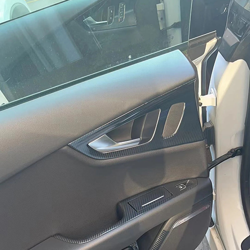 Autocollant Carbone Console Centrale Audi A7 4GB - installé sur véhicule - Becquet Voiture