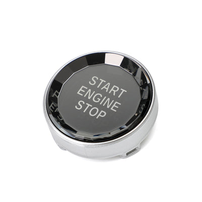 Autocollant Cristal Bouton Démarrage Arrêt Moteur BMW E E90 E92 E93 E64 E46 Noir - détail du montage - Becquet Voiture