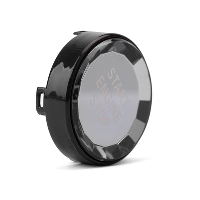 Autocollant Cristal Bouton Démarrage Arrêt Moteur BMW E E90 E92 E93 E64 E46 Noir - vue rapprochée - Becquet Voiture