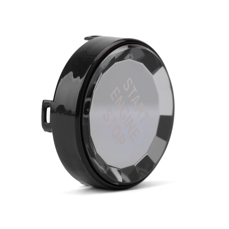 Autocollant Cristal Bouton Démarrage Arrêt Moteur BMW E E90 E92 E93 E64 E46 Noir - vue rapprochée - Becquet Voiture