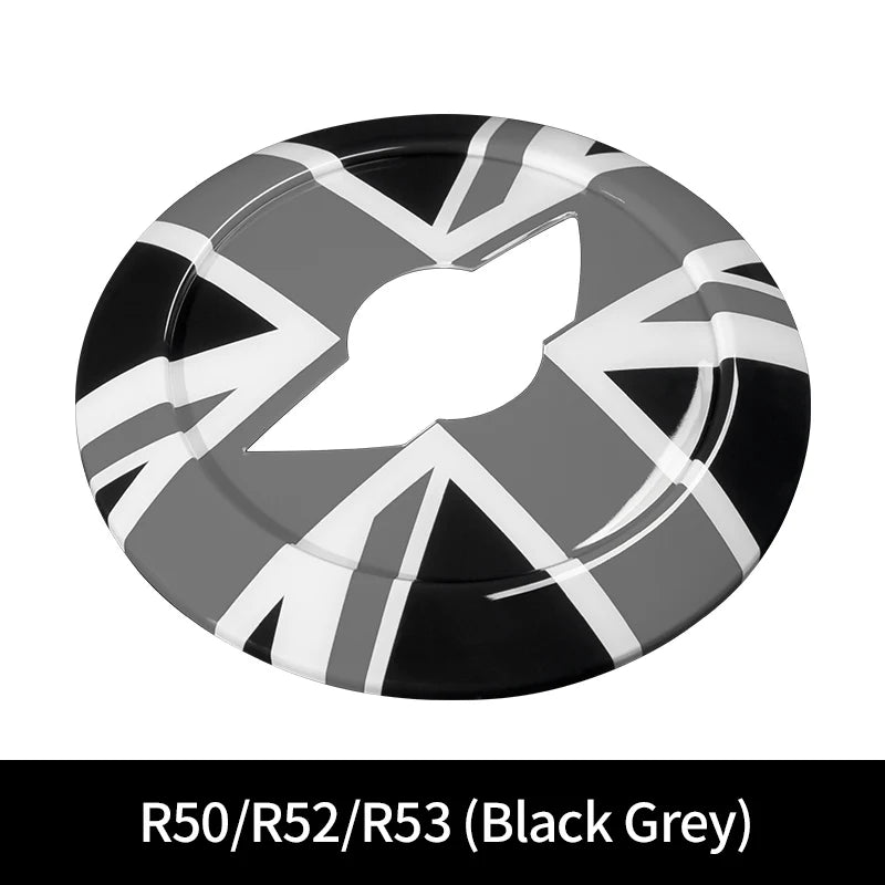 Autocollant Emblème Volant Mini Cooper R50 R52 R53 - vue de dessus - Becquet Voiture