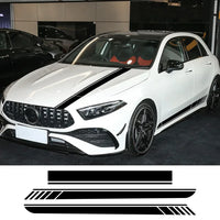 Autocollant Jupe AMG Mercedes Classe A W177 W176 - vue de profil - Becquet Voiture
