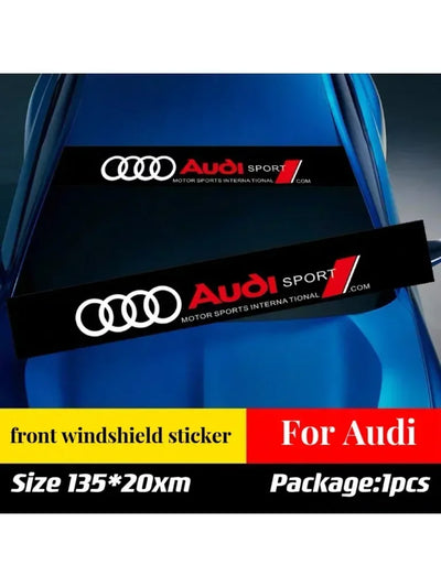 Autocollant Pare-Brise Audi A3 A5 A6 Q2 Q3 Q5 Q7 - installé sur véhicule - Becquet Voiture