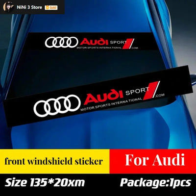 Autocollant Pare-Brise Audi A3 A5 A6 Q2 Q3 Q5 Q7 - vue de profil - Becquet Voiture