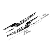 Autocollant Rayures Longues Voiture Gauche Droite - packshot studio - Becquet Voiture