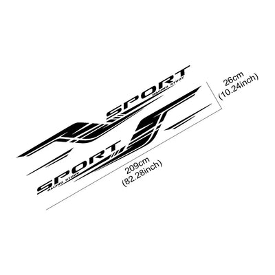 Autocollant Rayures Longues Voiture Gauche Droite - packshot studio - Becquet Voiture