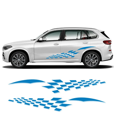Autocollant Rayures Sport Universel Voiture - détail du montage - Becquet Voiture