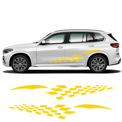 Autocollant Rayures Sport Universel Voiture - vue rapprochée - Becquet Voiture