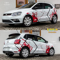 Autocollant Vinyle Volkswagen Golf 6 7 8 GTI - détail du montage 2 - Becquet Voiture