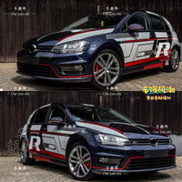 Autocollant Vinyle Volkswagen Golf 6 7 8 GTI - en situation - Becquet Voiture
