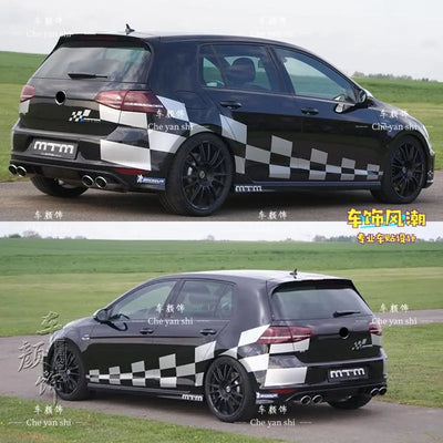 Autocollant Vinyle Volkswagen Golf 6 7 8 GTI - vue arrière - Becquet Voiture