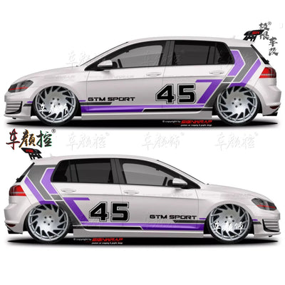Autocollant Vinyle Volkswagen Golf 8 Polo GTI - détail du montage 2 - Becquet Voiture
