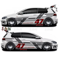 Autocollant Vinyle Volkswagen Golf 8 Polo GTI - détail du montage - Becquet Voiture