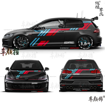 Autocollant Vinyle Volkswagen Golf 8 Polo GTI - en situation 2 - Becquet Voiture