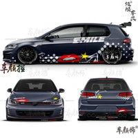 Autocollant Vinyle Volkswagen Golf 8 Polo GTI - installé sur véhicule - Becquet Voiture