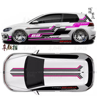 Autocollant Vinyle Volkswagen Golf 8 Polo GTI - packshot studio 2 - Becquet Voiture