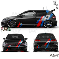 Autocollant Vinyle Volkswagen Golf 8 Polo GTI - packshot studio - Becquet Voiture