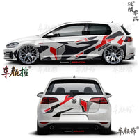 Autocollant Vinyle Volkswagen Golf 8 Polo GTI - vue arrière - Becquet Voiture