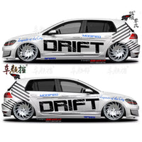 Autocollant Vinyle Volkswagen Golf 8 Polo GTI - vue de trois-quarts - Becquet Voiture