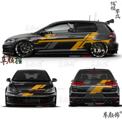 Autocollant Vinyle Volkswagen Golf 8 Polo GTI - vue rapprochée 2 - Becquet Voiture