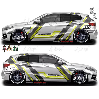 Autocollant Vinyle Volkswagen Golf 8 Polo GTI - vue rapprochée - Becquet Voiture