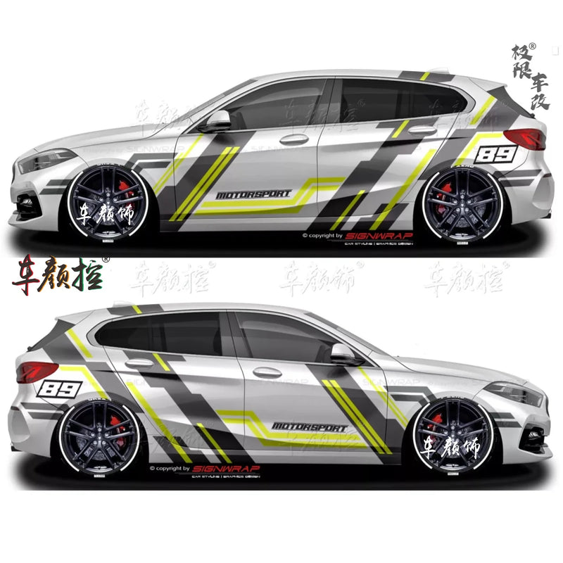 Autocollant Vinyle Volkswagen Golf 8 Polo GTI - vue rapprochée - Becquet Voiture