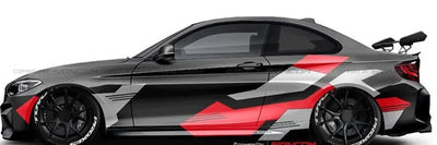 Autocollant Voiture BMW Série 3 Sport - vue de profil - Becquet Voiture