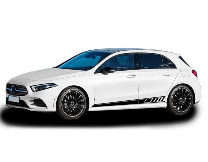 Autocollants AMG Edition One Mercedes Classe A W177 - vue arrière - Becquet Voiture