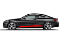 Autocollants AMG Edition One Mercedes Classe C W205 - vue de trois-quarts - Becquet Voiture