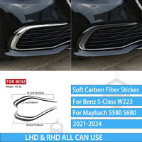 Autocollants Fibre de Carbone Mercedes Classe S W223 - installé sur véhicule 2 - Becquet Voiture