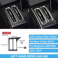 Autocollants Fibre de Carbone Mercedes Classe S W223 - installé sur véhicule 4 - Becquet Voiture