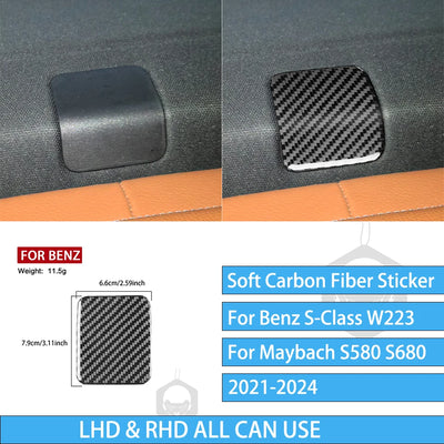 Autocollants Fibre de Carbone Mercedes Classe S W223 - installé sur véhicule 5 - Becquet Voiture