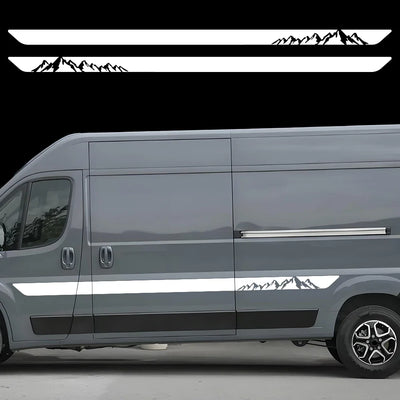 Autocollants Latéraux Fiat Ducato Camping-Car - vue de profil - Becquet Voiture
