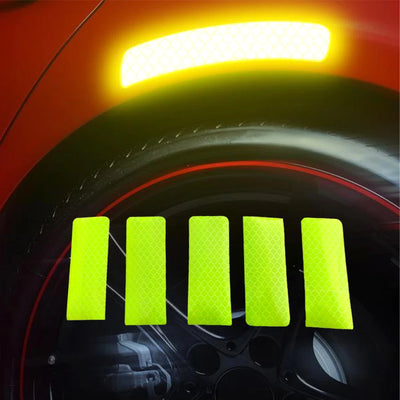 Autocollants Réfléchissants Voiture Sécurité (Lot de 5) - packshot studio - Becquet Voiture