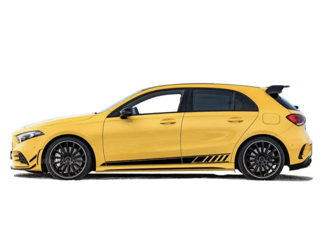 Autocollants Stickers AMG Edition One Mercedes Classe A W177 - vue de face - Becquet Voiture