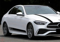 Autocollants Stickers AMG Edition One Mercedes Classe C W206 S206 - détail du montage 2 - Becquet Voiture
