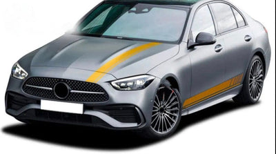 Autocollants Stickers AMG Edition One Mercedes Classe C W206 S206 - installé sur véhicule 2 - Becquet Voiture