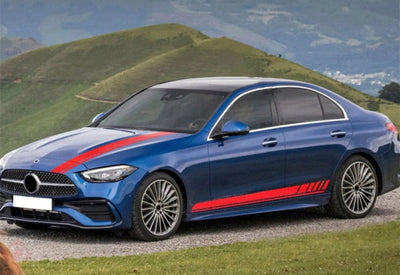 Autocollants Stickers AMG Edition One Mercedes Classe C W206 S206 - vue rapprochée 2 - Becquet Voiture