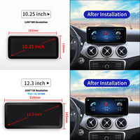 Android Head Unit 12.3'' Mercedes A-Class CLA GLA - in use - Becquet Voiture