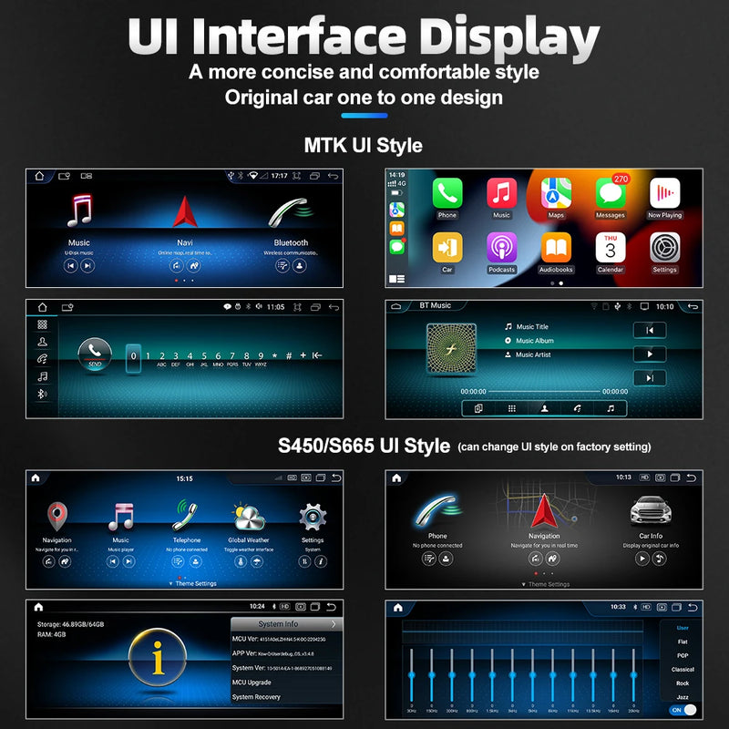 Android Head Unit 12.3'' Mercedes A-Class CLA GLA - fitted on vehicle 3 - Becquet Voiture