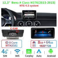Android Head Unit 12.3'' Mercedes A-Class CLA GLA - studio packshot 4 - Becquet Voiture