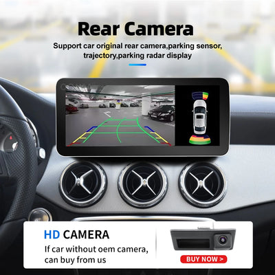 Autoradio Android 12.3'' Mercedes Classe A CLA GLA - vue arrière 3 - Becquet Voiture