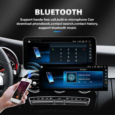 Autoradio Android 12.3'' Mercedes Classe A CLA GLA - vue de dessus 2 - Becquet Voiture